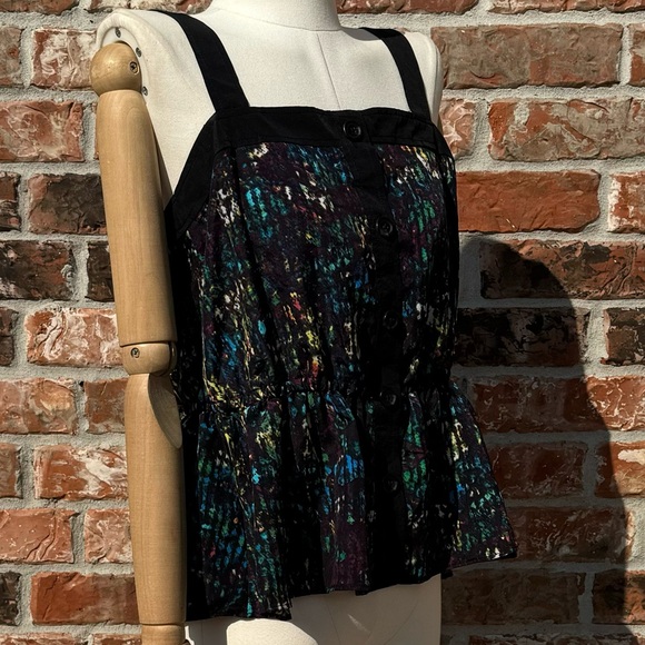 Derek Lam for DesignNation printed tank top with black trim / S / Excellent cond - Picture 6 of 17